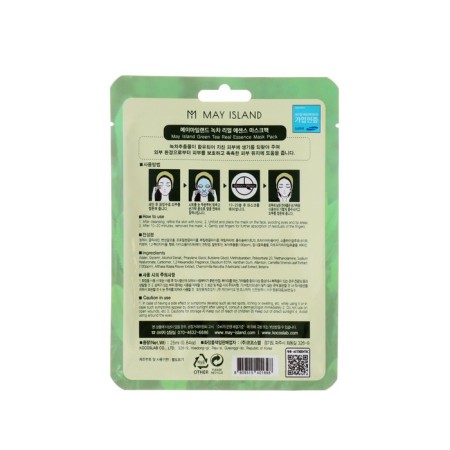 Fabric mask May Island with green tea, 25 ml-1
