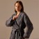 Welfare Women's bathrobe SL Home: Chess "Grig Sandre", size S, 100% cotton, 340 g/m2
