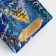 New Year. Package New Year's laminated "Christmas tree in the night", luxury, 11.5 x 14.5 x 6.5 cm.