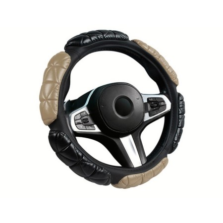 Carfashion Balloon steering wheel, size m, black/beige