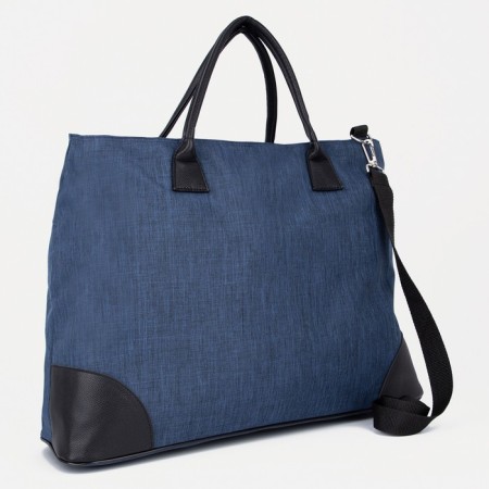 Road bag with lightning, long belt, blue color