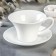 Tea steam porcelain Wilmax, 2 items: a cup 400 ml, a saucer d = 18.4 cm, white color