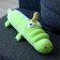 Soft toy-podushka "Crocodile with a duck", 65 cm, green color