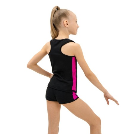 Shorts for gymnastics and dancing Grace Dance, p. 30, black color/fuchsia-2