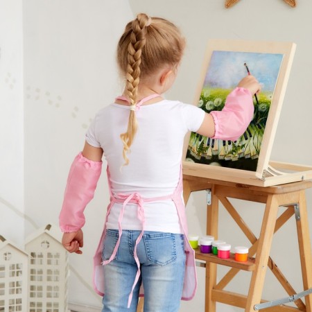 Apron children's apron with overtones Ethel Rainbow, 49 x 39 cm-8