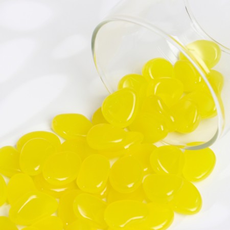 Lighting decor "Galki" yellow, 100g / fraction 2-3cm-2