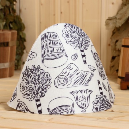 Bath Hat "Bath Rest" Print
