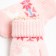 Mittens for children, pink color, size 14 (4-6 years)