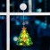 LED figure on the suction cup “Christmas tree” 16 × 20 cm, plastic, batteries AAAX3 (not in the kit), glow warm white