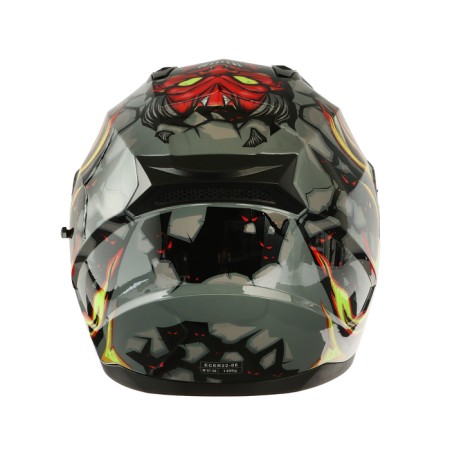 The helmet integral with two visors, size M (57-58), BLD-M67E model, black and yellow-7