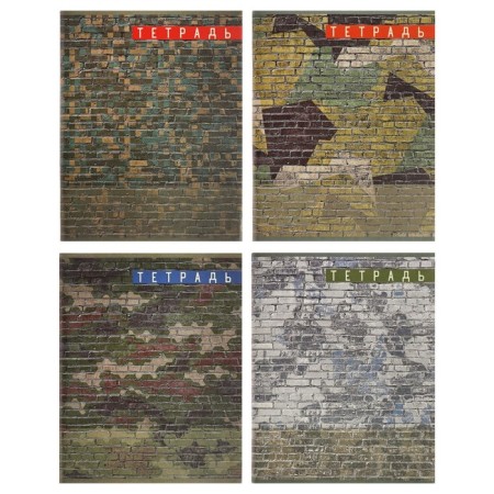 A notebook of 96 sheets in the Militari cage, the cover coated cardboard, the offset unit, mix-3