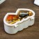 Casket Musical Plastic Mechanical "Double Heart White" 6x16x10 cm