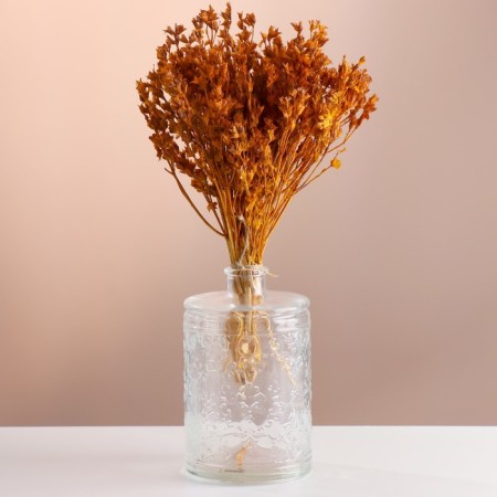 Set of dried flowers "chandra", banch length 40 (+/- 6 cm), mustard