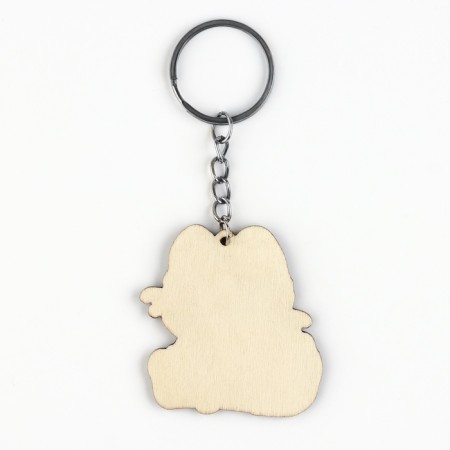 Keychain for keys with stickers in the set "cat", 4.7 x 10 cm-4