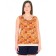 Female blouse "Raisa", size 52, orange color
