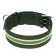Four-layer reflective collar with a swivel 71 x 5 cm, Osh 55-65 cm, green