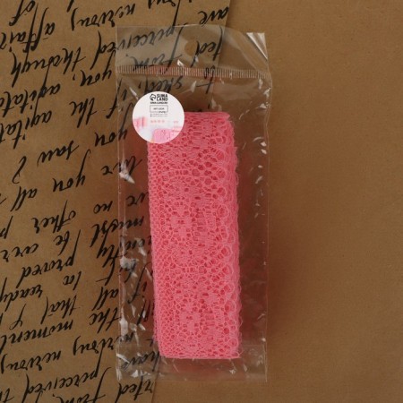 Capricon lace, 35 mm × 10 ± 1 m, coral color-3