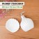 A set of accessories for the bathroom "Ariel", 2 items (480 ml dispenser, soap dish), white color