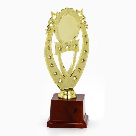 Award figure Cup, gold, plastic stand, 22 x 11 x 7.5 cm-2