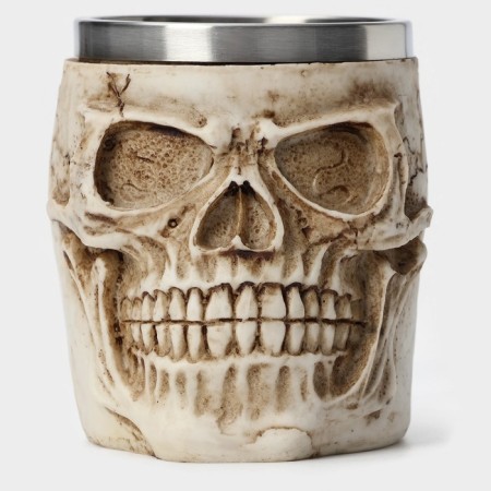Stainless steel mug "Skull. Halloween ", 400 ml, color mix-1