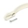 Hand-slop RS201, m/o 96 mm, white, with a golden insert