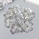Decor for creativity Metal "Butterfly with Eyes" silver 2.5x3.1 cm