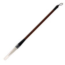 The brush is round, for calligraphy 