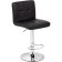 Bar paskal metal/eco -leather, chrome/black 43x53x89 cm