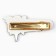 Hair hairpin "Disco", 5 x 2.7 cm