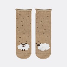 Nosk children's “lambs”, cappuccino color, size 8