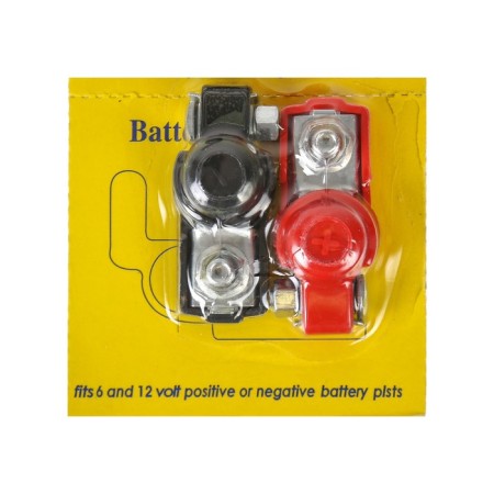 The terminal of the battery is universal with a protective cap, set 2 pcs K-008-1