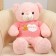 Soft toy "Bear" in a jacket, 75 cm, pink color