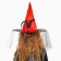 Carnival hat "Witcher", with a veil, red color