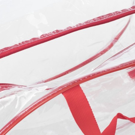 Lightning bag, transparent/red color-2
