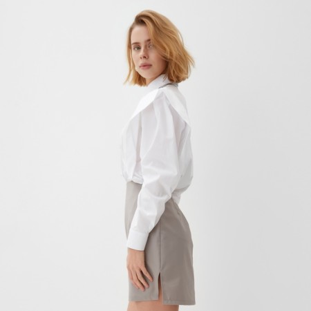 Women's blouse Minaku: Casual Collection Color White, Rr. 44-2