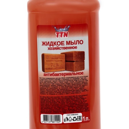Liquid soap Titan "household", with an antibacterial effect, fur pool, 1 liter-1