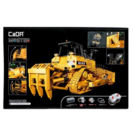 Radio -controlled designer "Construction bulldozer", 2826 parts, scale 1:17-24
