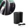 Cartage braid braid, 38 cm, Pu skin, anti -slip, black