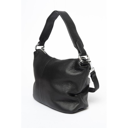 Bag Cross-Body Women's, genuine leather, Ludor black, 21x8x14 cm-3