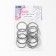 Ring for a key fob, flat, d = 30 mm, thickness 2 mm, 10 pcs, silver color