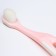Baby toothbrush with soft bristles, nylon, pink color