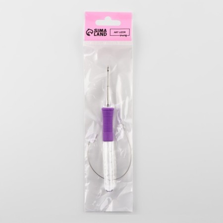 Needle for embroidery, for carpet equipment, d = 1.6 mm, with a filamenter, purple color-4