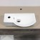 Comforty 7947br shell, right, suspended, white color