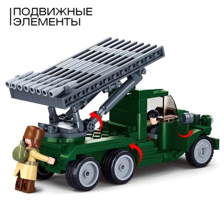 Constructor Army of the Second World War "Battle vehicle BM-13 Katyusha", 201 detail-2