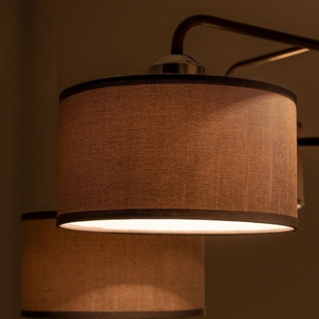 Suspended chandelier Citilux "Form" CL428281, 82x82x45 cm, 8x60W, E27, brown color-6
