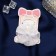 Hair Set "Schoolgirl" (clamp 7 cm, 2 gum 3.5 cm) Bant stripes, white
