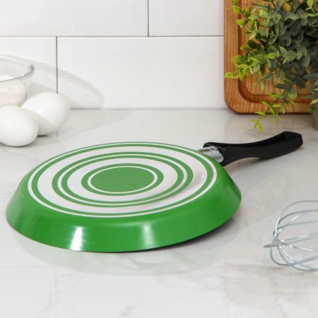 Pancake pan Candy Green Grass, D = 22 cm, plastic handle, anti -stick coating, green color-2