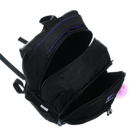 Youth backpack, 42 ​​x 31 x 13 cm, ergonomic back, Stavia "Shiny Cat", black-7