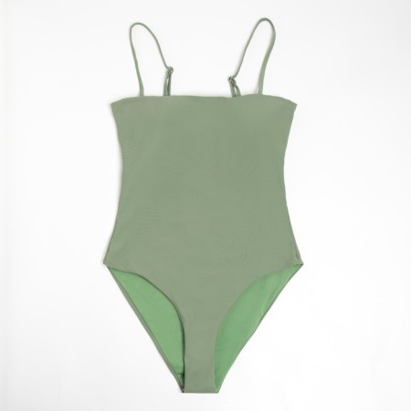 Swimsuit Women's Assigned Basic Minaku color green, size 44-5