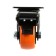 Furniture wheel CAPPIO, D = 38 mm, rotary, with a stop, PVC coating